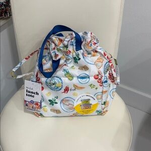 Fit & Fresh Insulated Lunch Tote with Colorful Print & 2 Containers